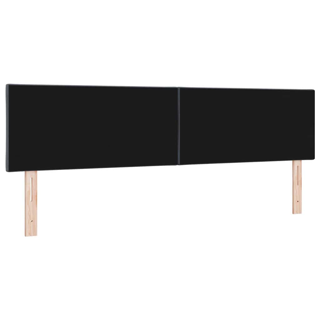 vidaXL LED Kopfteil Dunkelgrau 180 cm Kunstleder