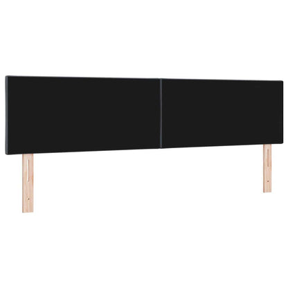vidaXL LED Kopfteil Dunkelgrau 180 cm Kunstleder