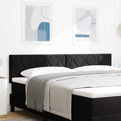 vidaXL LED Kopfteil Schwarz 180 cm Kunstleder