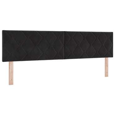 vidaXL LED Kopfteil Schwarz 180 cm Kunstleder