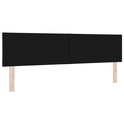 vidaXL LED Kopfteil Schwarz 180 cm Kunstleder