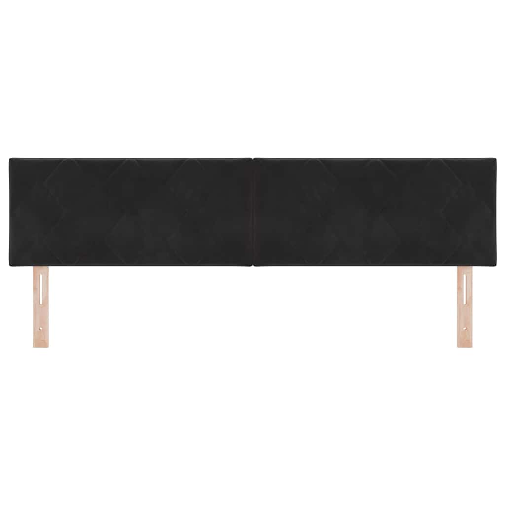 vidaXL LED Kopfteil Schwarz 180 cm Kunstleder