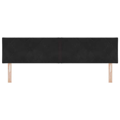 vidaXL LED Kopfteil Schwarz 180 cm Kunstleder