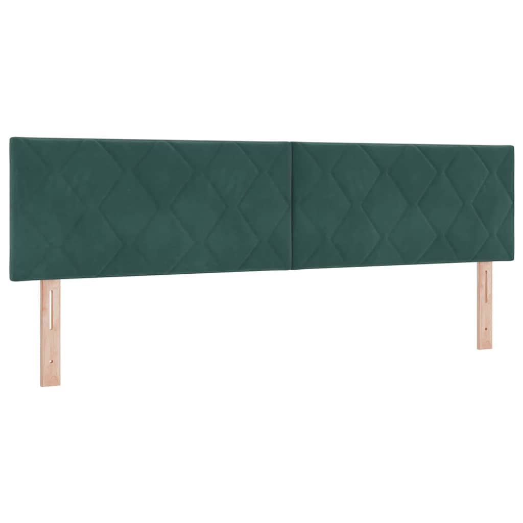vidaXL LED Kopfteil Dunkelgrün 180 cm Kunstleder