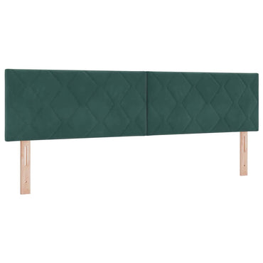 vidaXL LED Kopfteil Dunkelgrün 180 cm Kunstleder