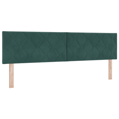 vidaXL LED Kopfteil Dunkelgrün 180 cm Kunstleder