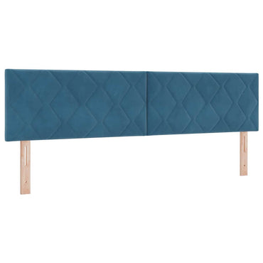 vidaXL LED Kopfteil Dunkelblau 180 cm Kunstleder