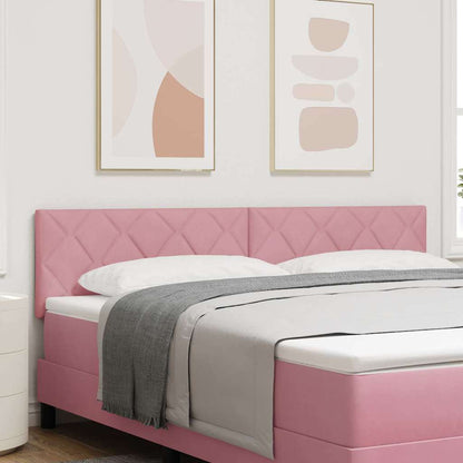 vidaXL LED Kopfteil Rosa 180 cm Kunstleder