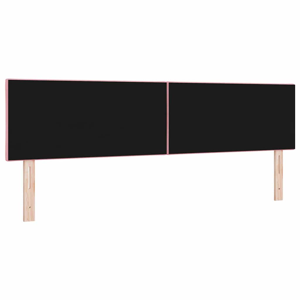 vidaXL LED Kopfteil Rosa 180 cm Kunstleder