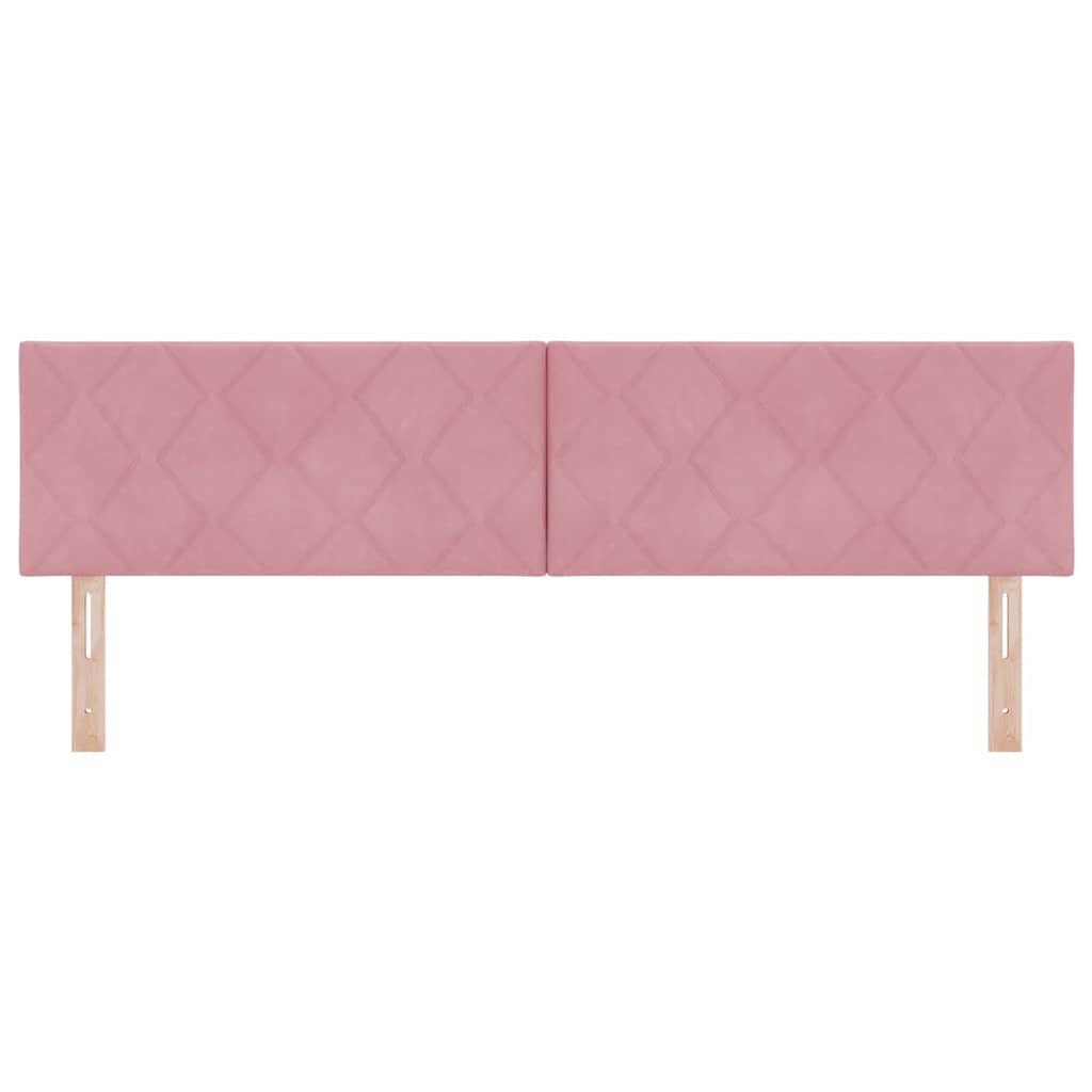 vidaXL LED Kopfteil Rosa 180 cm Kunstleder