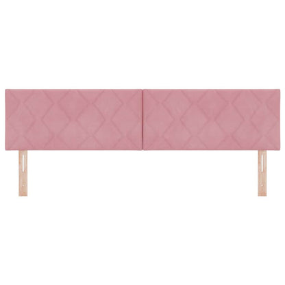 vidaXL LED Kopfteil Rosa 180 cm Kunstleder