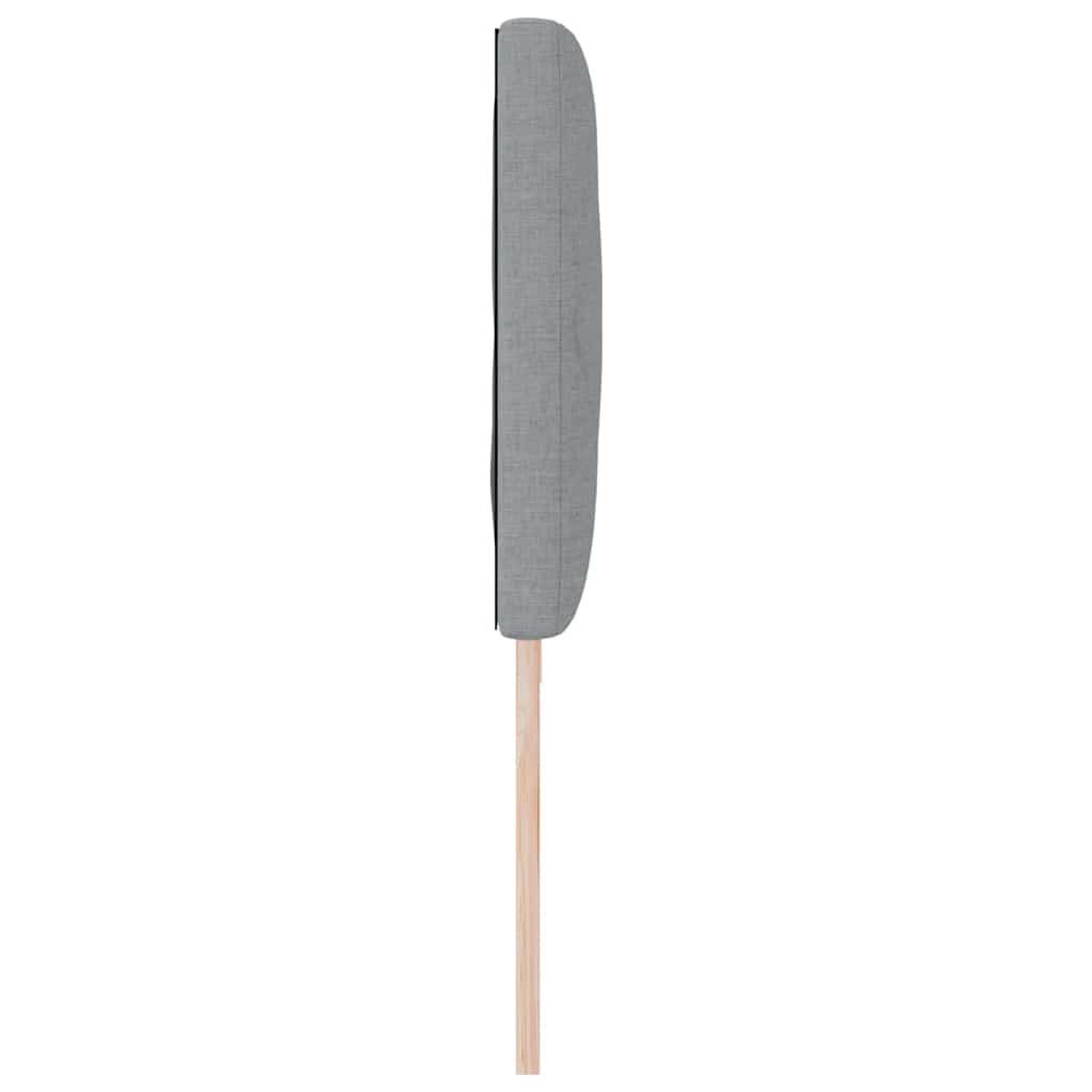 vidaXL Kopfteil Hellgrau 200 cm Stoff