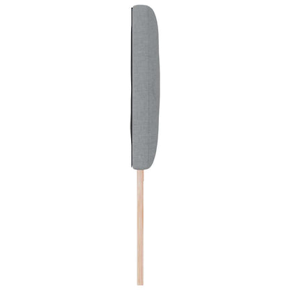 vidaXL Kopfteil Hellgrau 200 cm Stoff