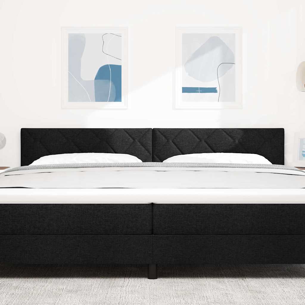 vidaXL Kopfteil Schwarz 200 cm Stoff