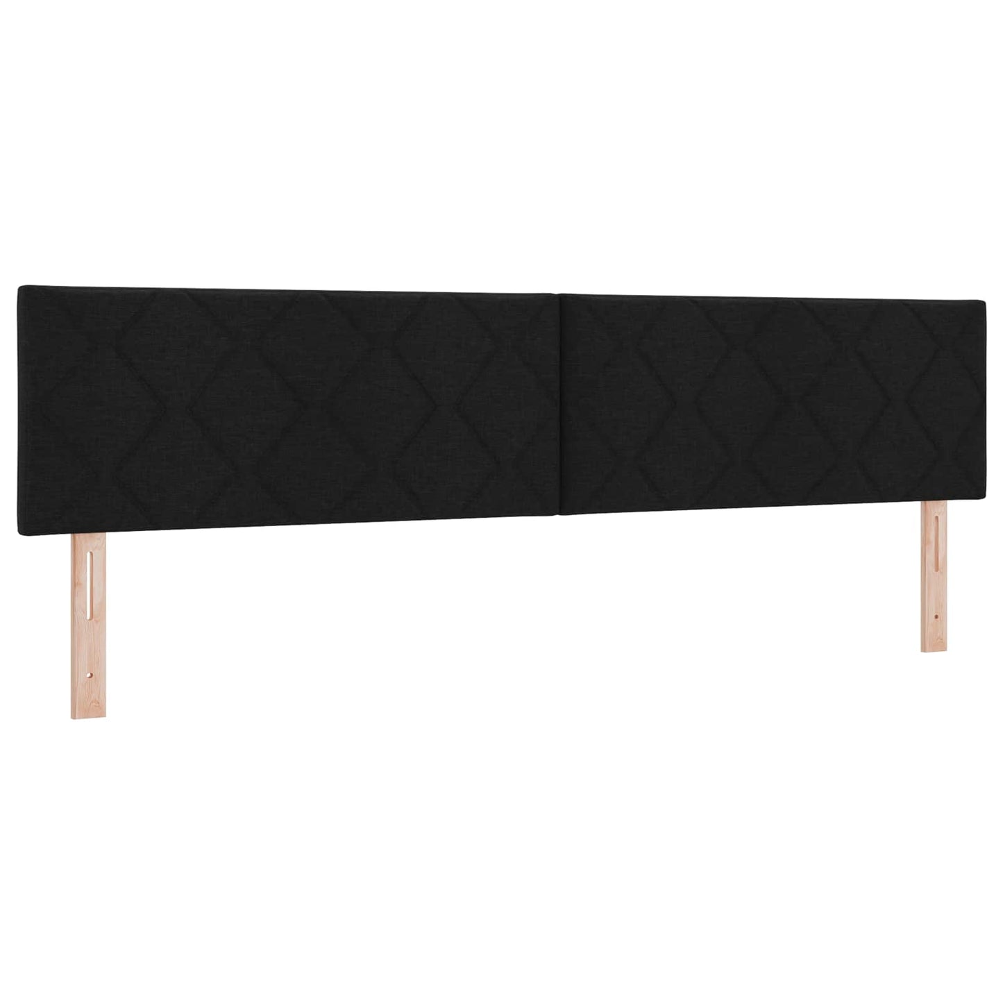 vidaXL Kopfteil Schwarz 200 cm Stoff