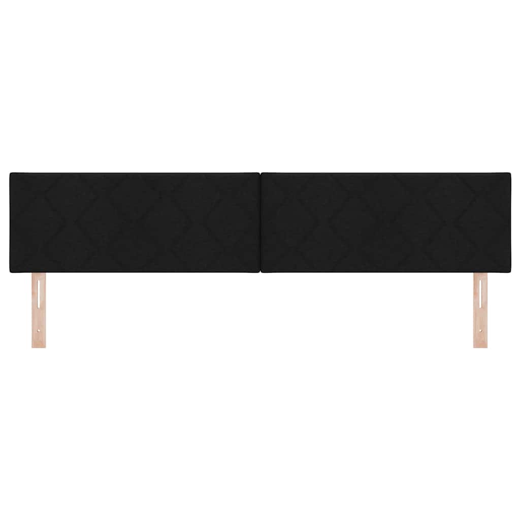 vidaXL Kopfteil Schwarz 200 cm Stoff