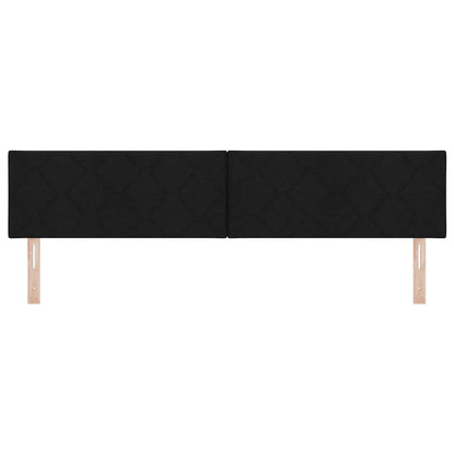 vidaXL Kopfteil Schwarz 200 cm Stoff