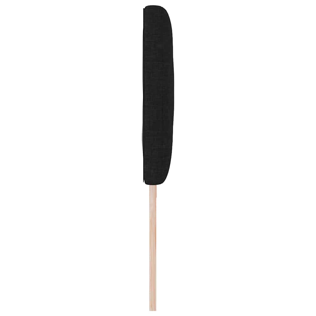 vidaXL Kopfteil Schwarz 200 cm Stoff