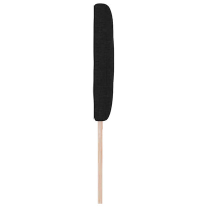 vidaXL Kopfteil Schwarz 200 cm Stoff