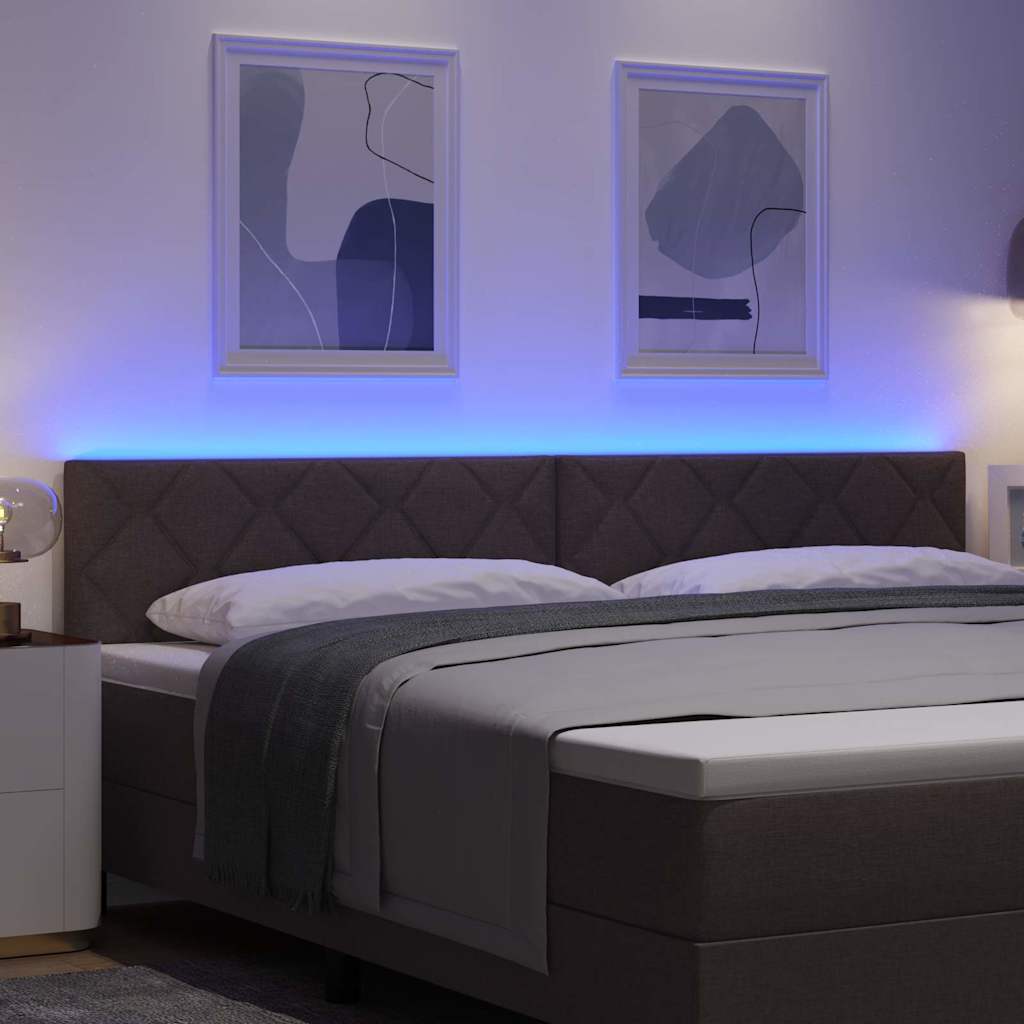 vidaXL Kopfteil Braun 200 cm Stoff