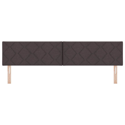 vidaXL Kopfteil Braun 200 cm Stoff