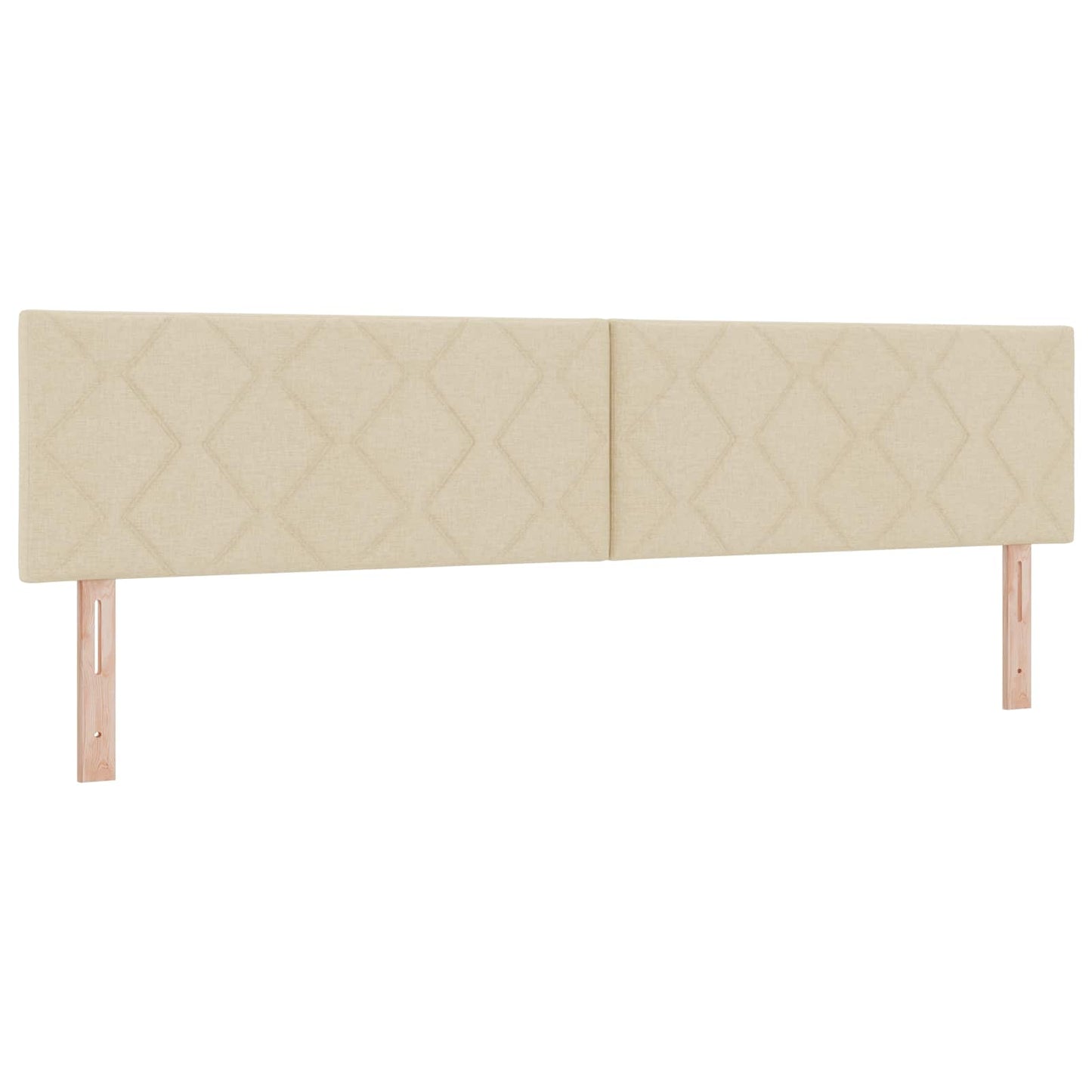 vidaXL Kopfteil Creme 200 cm Stoff