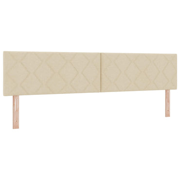 vidaXL Kopfteil Creme 200 cm Stoff