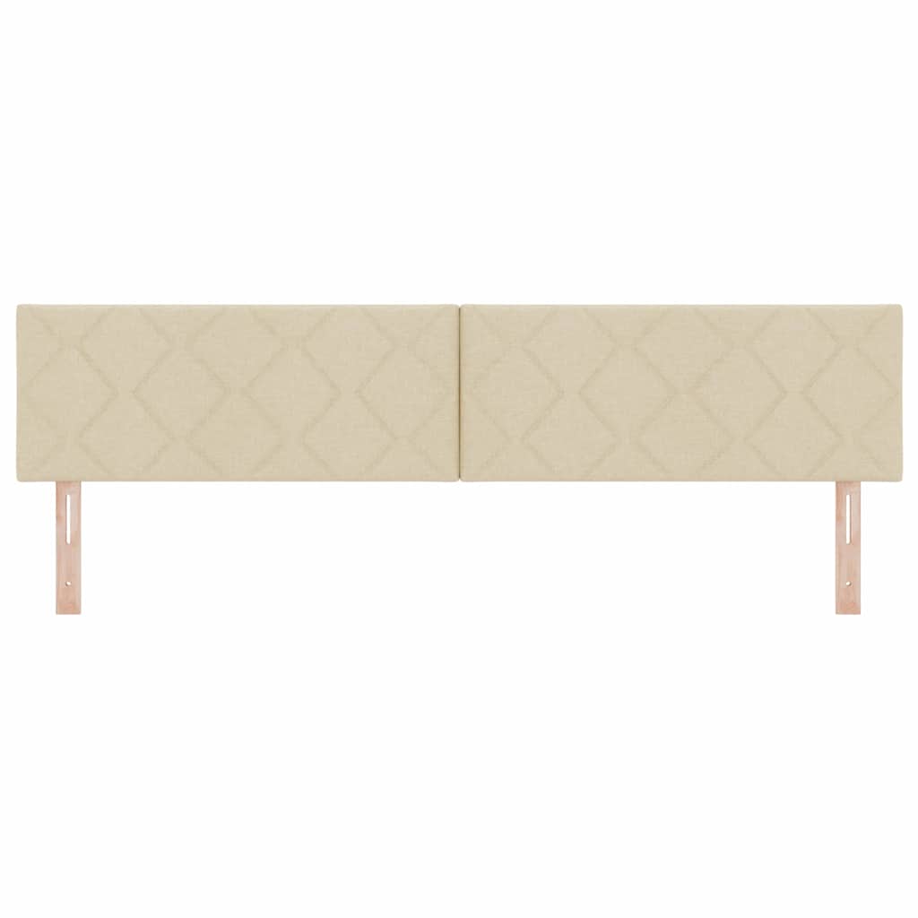 vidaXL Kopfteil Creme 200 cm Stoff