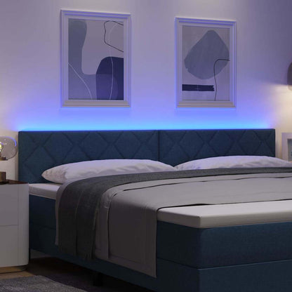 vidaXL Kopfteil Blau 200 cm Stoff