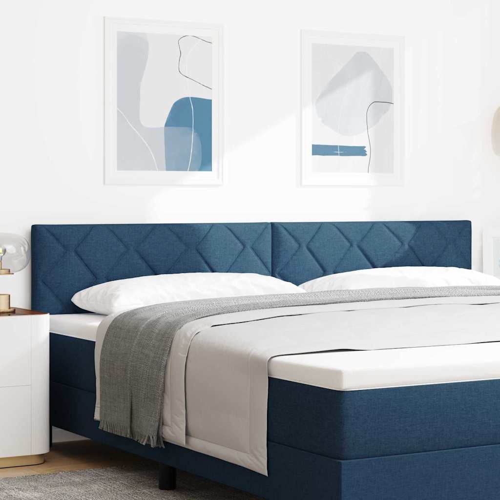 vidaXL Kopfteil Blau 200 cm Stoff