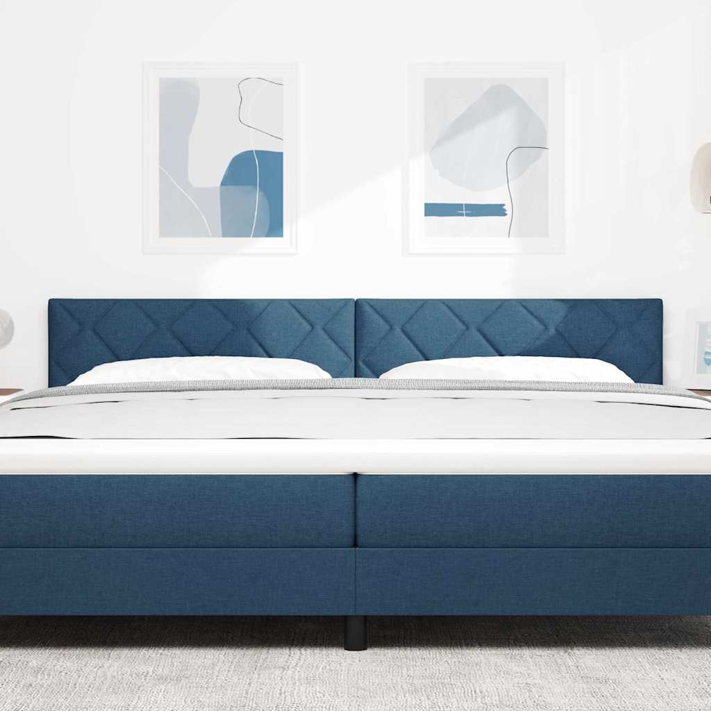 vidaXL Kopfteil Blau 200 cm Stoff