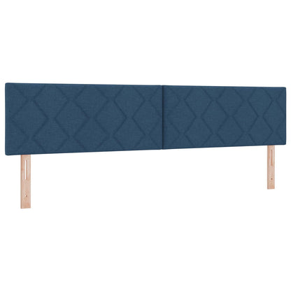 vidaXL Kopfteil Blau 200 cm Stoff