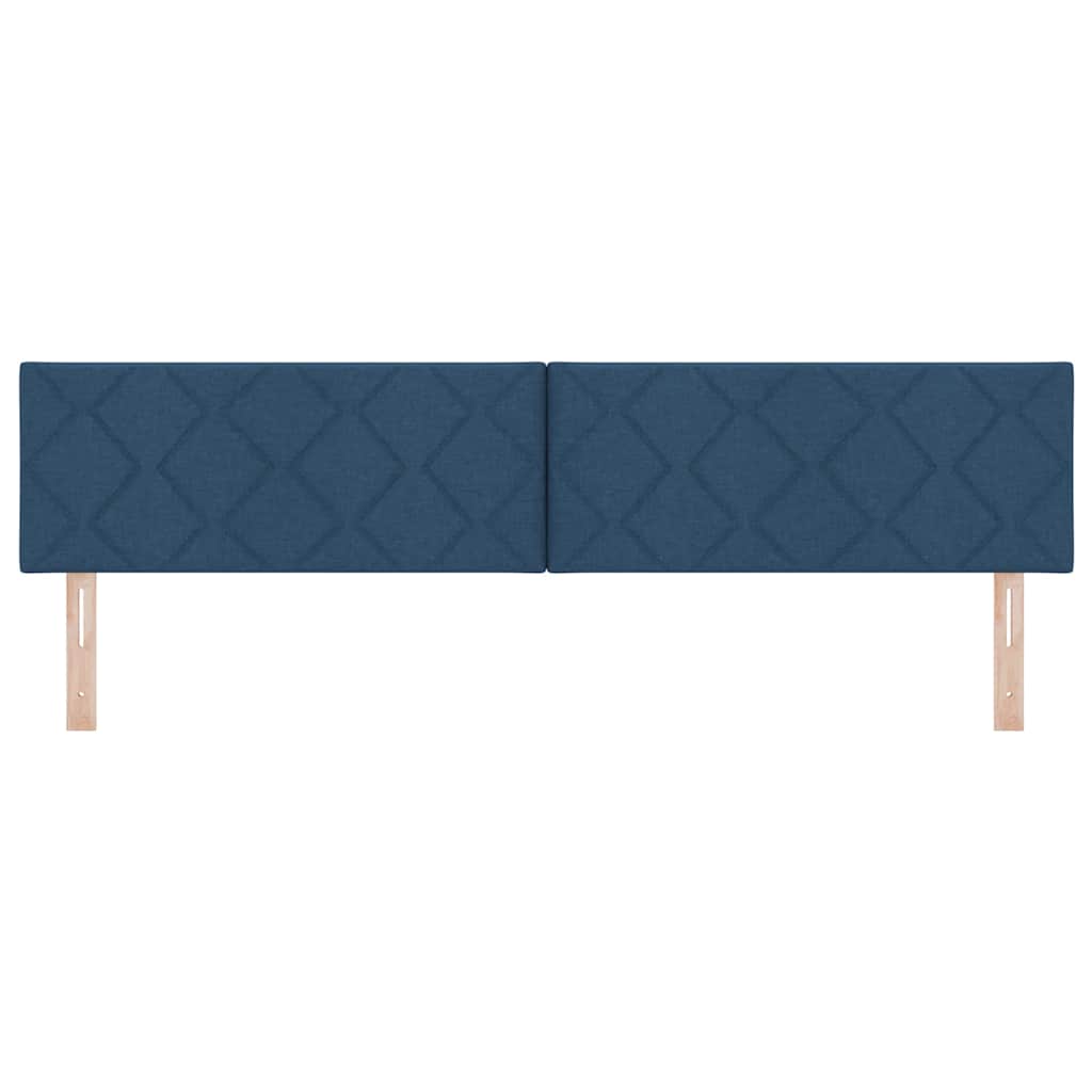 vidaXL Kopfteil Blau 200 cm Stoff