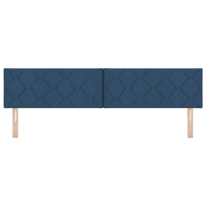vidaXL Kopfteil Blau 200 cm Stoff