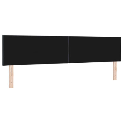 vidaXL LED Kopfteil Dunkelgrau 200 cm Kunstleder