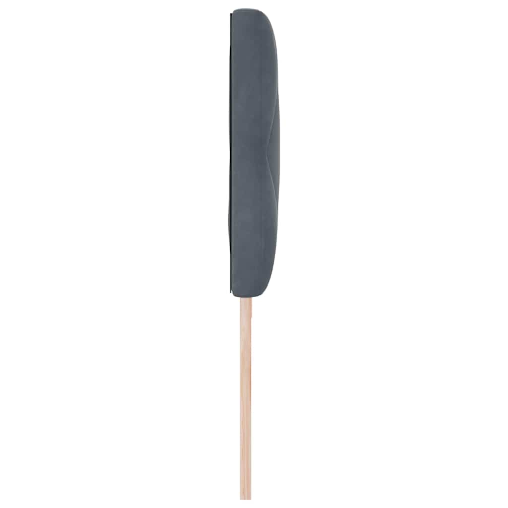 vidaXL LED Kopfteil Dunkelgrau 200 cm Kunstleder