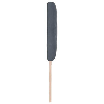 vidaXL LED Kopfteil Dunkelgrau 200 cm Kunstleder