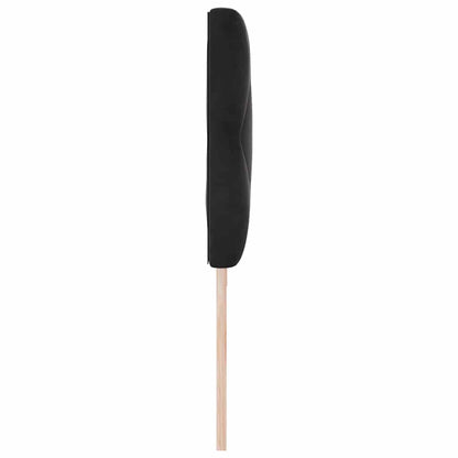 vidaXL LED Kopfteil Schwarz 200 cm Kunstleder