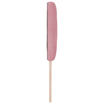 vidaXL LED Kopfteil Rosa 200 cm Kunstleder