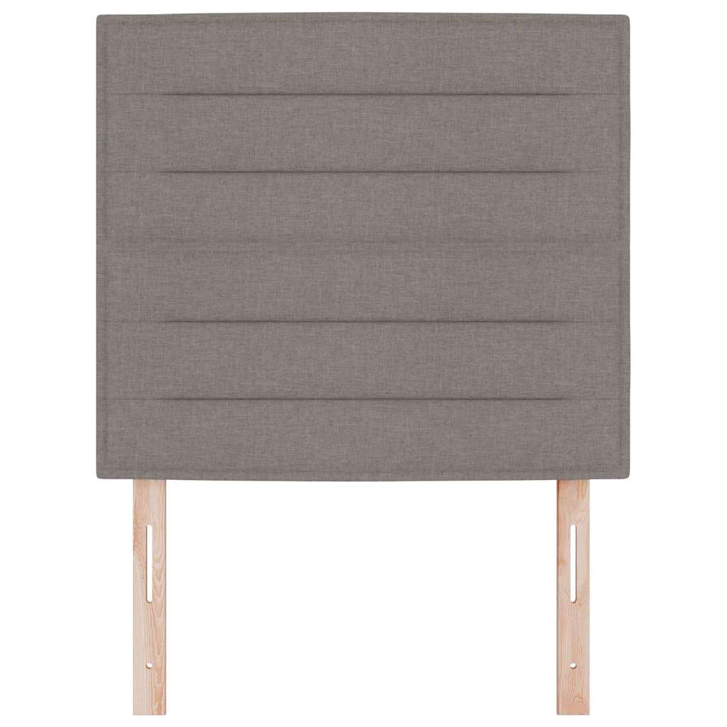 vidaXL LED Kopfteil mit LED-Lichtleisten Taupe 80 cm Polyester