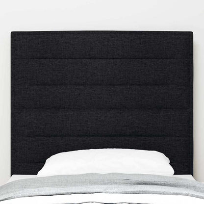vidaXL LED Kopfteil mit LED-Lichtleisten Schwarz 90 cm Polyester