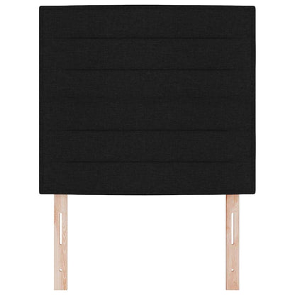 vidaXL LED Kopfteil mit LED-Lichtleisten Schwarz 90 cm Polyester