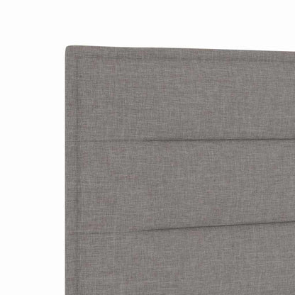 vidaXL LED Kopfteil mit LED-Lichtleisten Taupe 90 cm Polyester