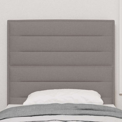 vidaXL LED Kopfteil mit LED-Lichtleisten Taupe 90 cm Polyester
