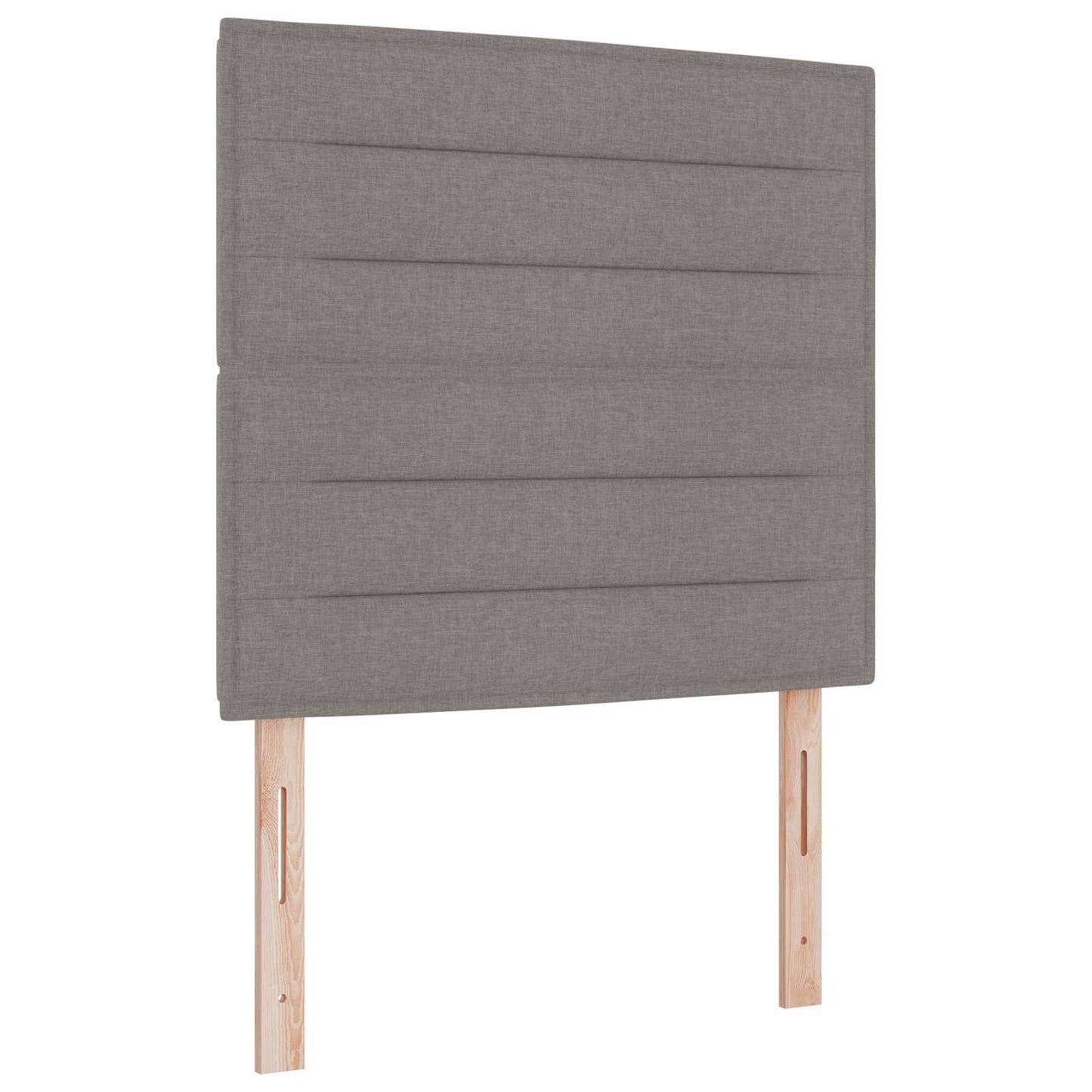 vidaXL LED Kopfteil mit LED-Lichtleisten Taupe 90 cm Polyester