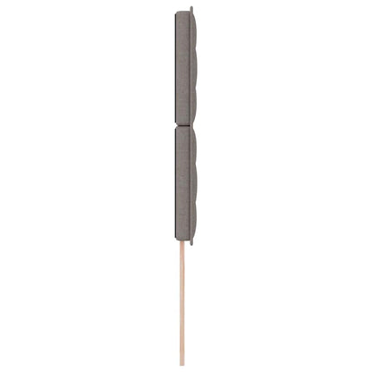vidaXL LED Kopfteil mit LED-Lichtleisten Taupe 90 cm Polyester