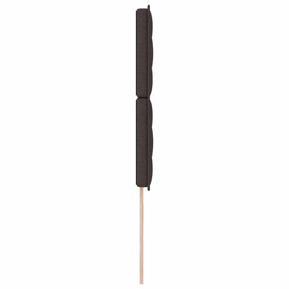 vidaXL LED Kopfteil mit LED-Lichtleisten Dunkelbraun 100 cm Polyester