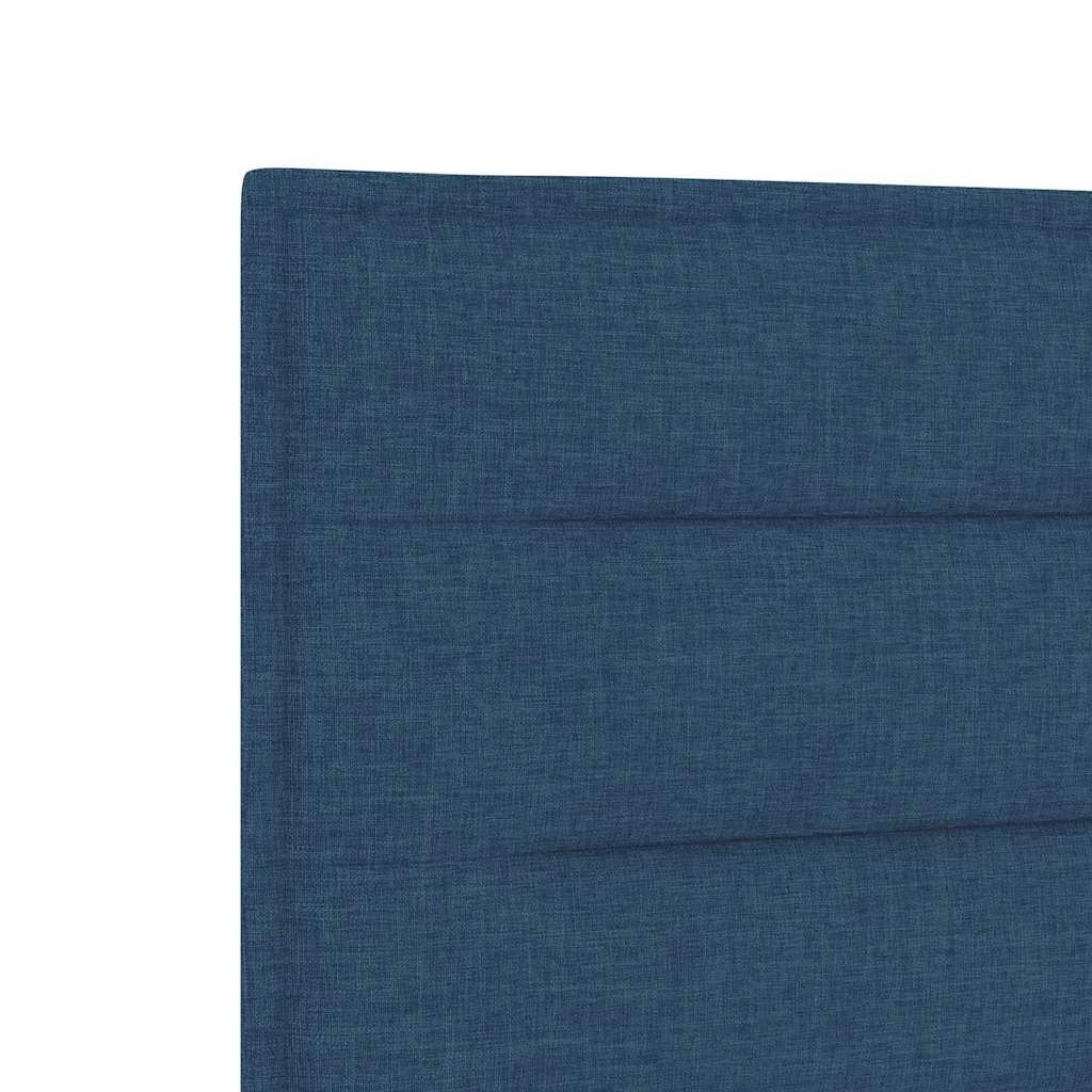 vidaXL LED Kopfteil mit LED-Lichtleisten Blau 100 cm Polyester