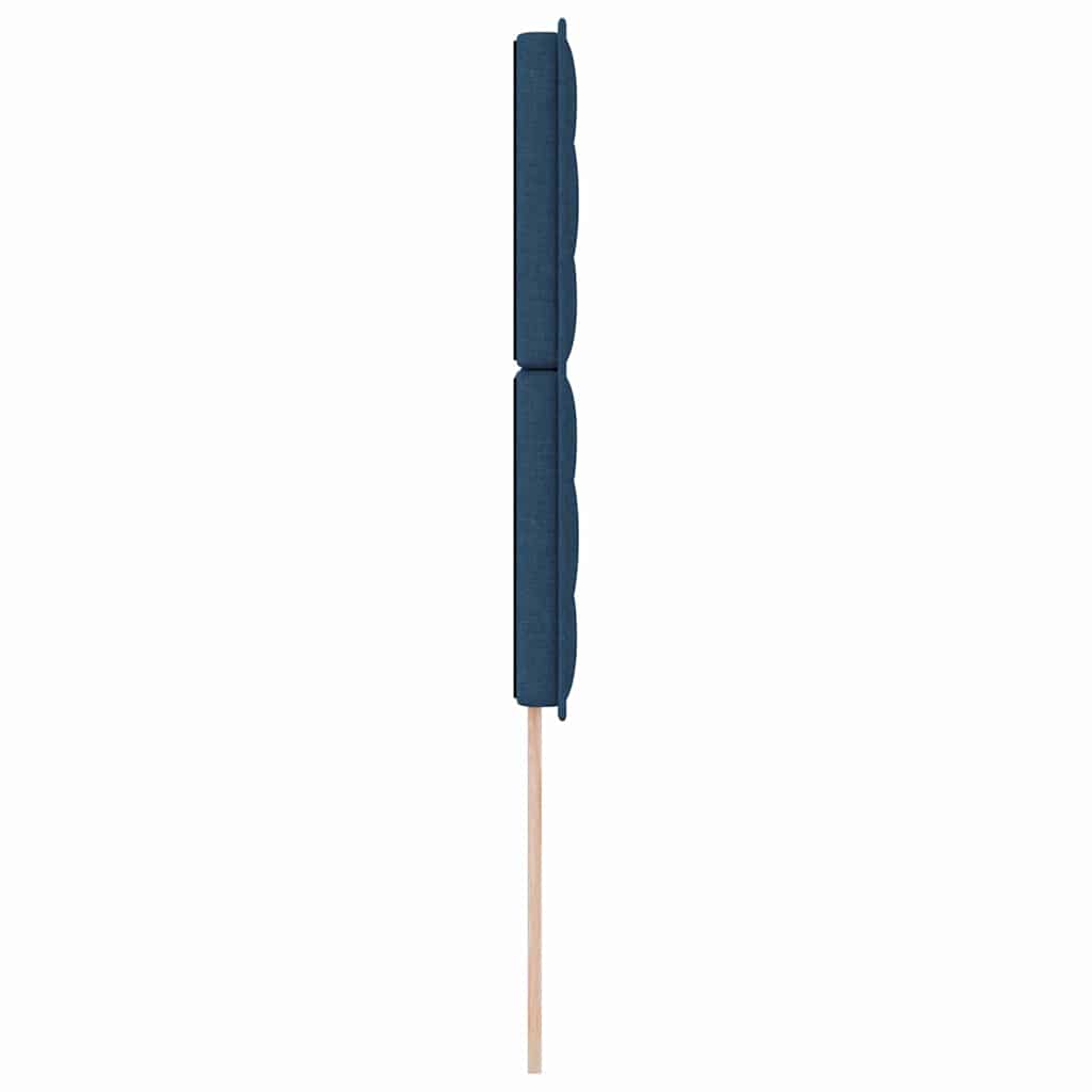 vidaXL LED Kopfteil mit LED-Lichtleisten Blau 100 cm Polyester