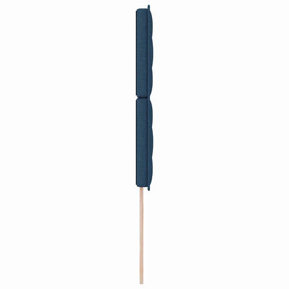 vidaXL LED Kopfteil mit LED-Lichtleisten Blau 100 cm Polyester